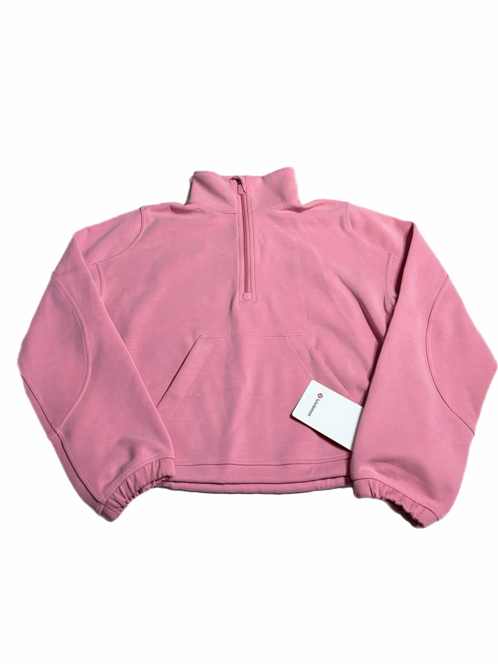 NWT Lululemon Brushed Softstreme Half Zip (Pink Tide) Size 6